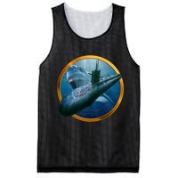 Military Submarine Shark Mesh Reversible Basketball Jersey Tank