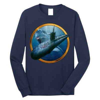 Military Submarine Shark Long Sleeve Shirt