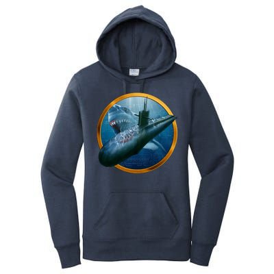 Military Submarine Shark Women's Pullover Hoodie