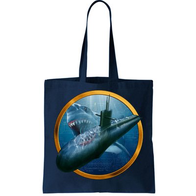 Military Submarine Shark Tote Bag