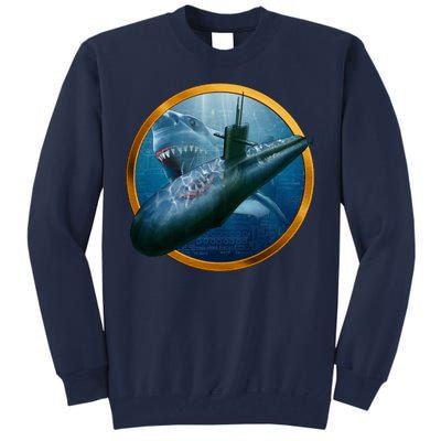 Military Submarine Shark Tall Sweatshirt