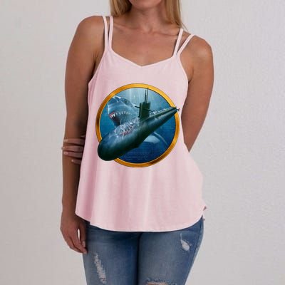 Military Submarine Shark Women's Strappy Tank