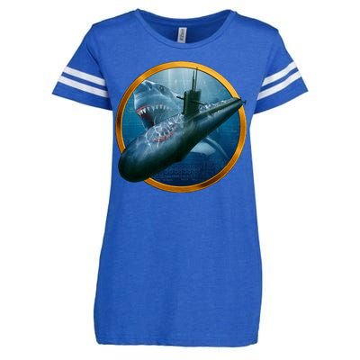 Military Submarine Shark Enza Ladies Jersey Football T-Shirt