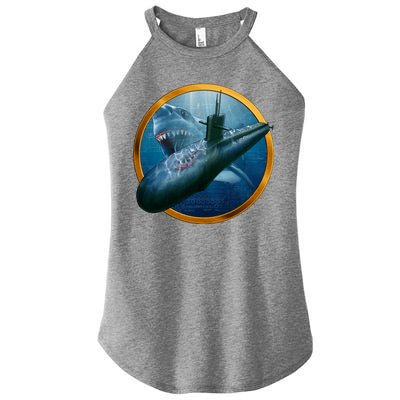 Military Submarine Shark Women's Perfect Tri Rocker Tank