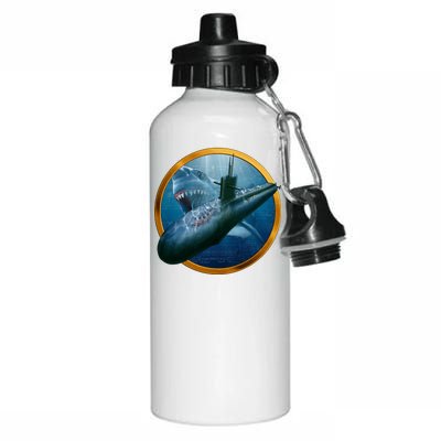 Military Submarine Shark Aluminum Water Bottle