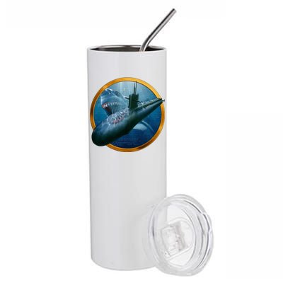 Military Submarine Shark Stainless Steel Tumbler