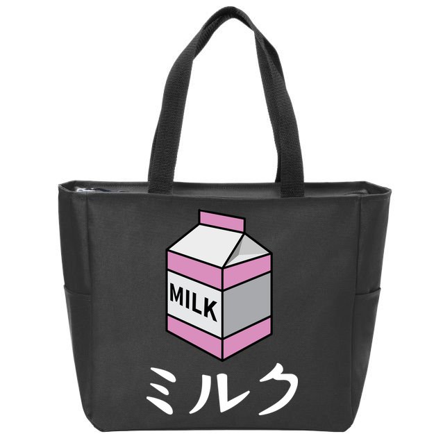 MILK Zip Tote Bag