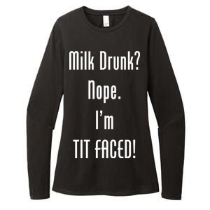 Milk Drunk Nope I'm Tit Faced Womens CVC Long Sleeve Shirt