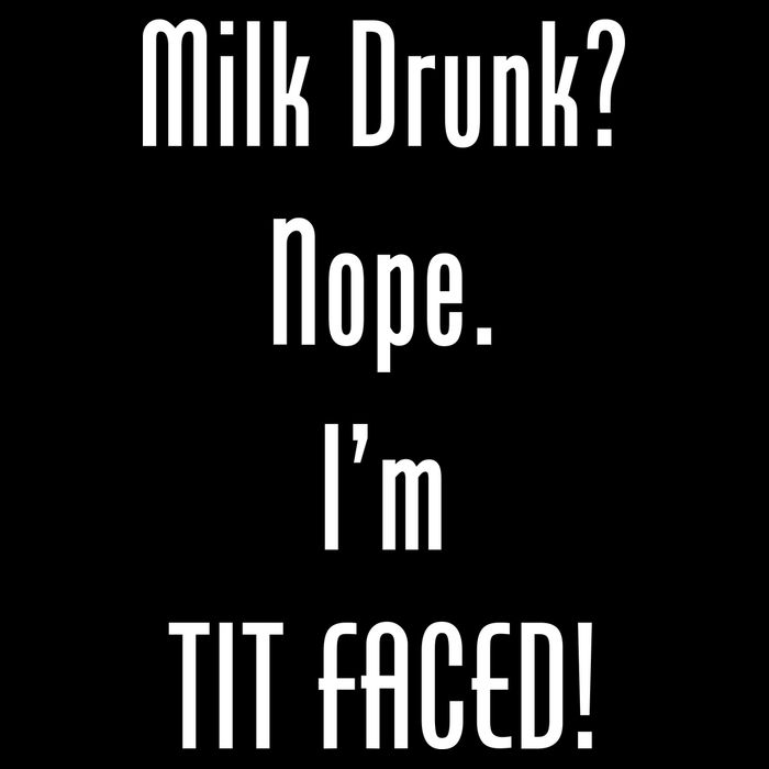 Milk Drunk Nope I'm Tit Faced Cropped Pullover Crew