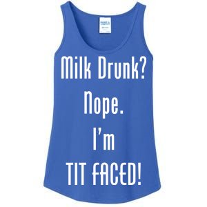 Milk Drunk Nope I'm Tit Faced Ladies Essential Tank