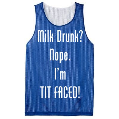 Milk Drunk Nope I'm Tit Faced Mesh Reversible Basketball Jersey Tank