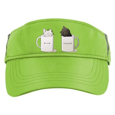 Milk N Coffee Kitties Adult Drive Performance Visor