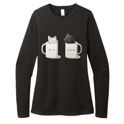 Milk N Coffee Kitties Womens CVC Long Sleeve Shirt