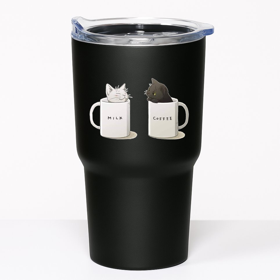 Milk N Coffee Kitties Tumbler