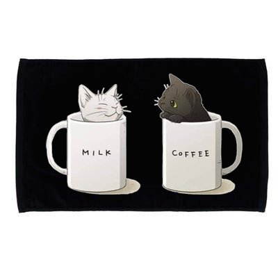 Milk N Coffee Kitties Microfiber Hand Towel