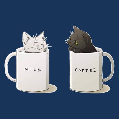 Milk N Coffee Kitties T-Shirt