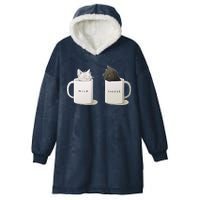 Milk N Coffee Kitties Hooded Wearable Blanket