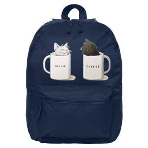 Milk N Coffee Kitties 16 in Basic Backpack