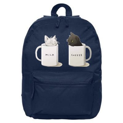 Milk N Coffee Kitties 16 in Basic Backpack