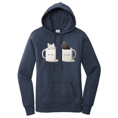 Milk N Coffee Kitties Women's Pullover Hoodie