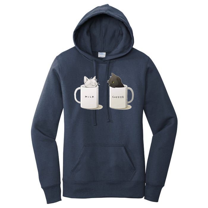 Milk N Coffee Kitties Women's Pullover Hoodie