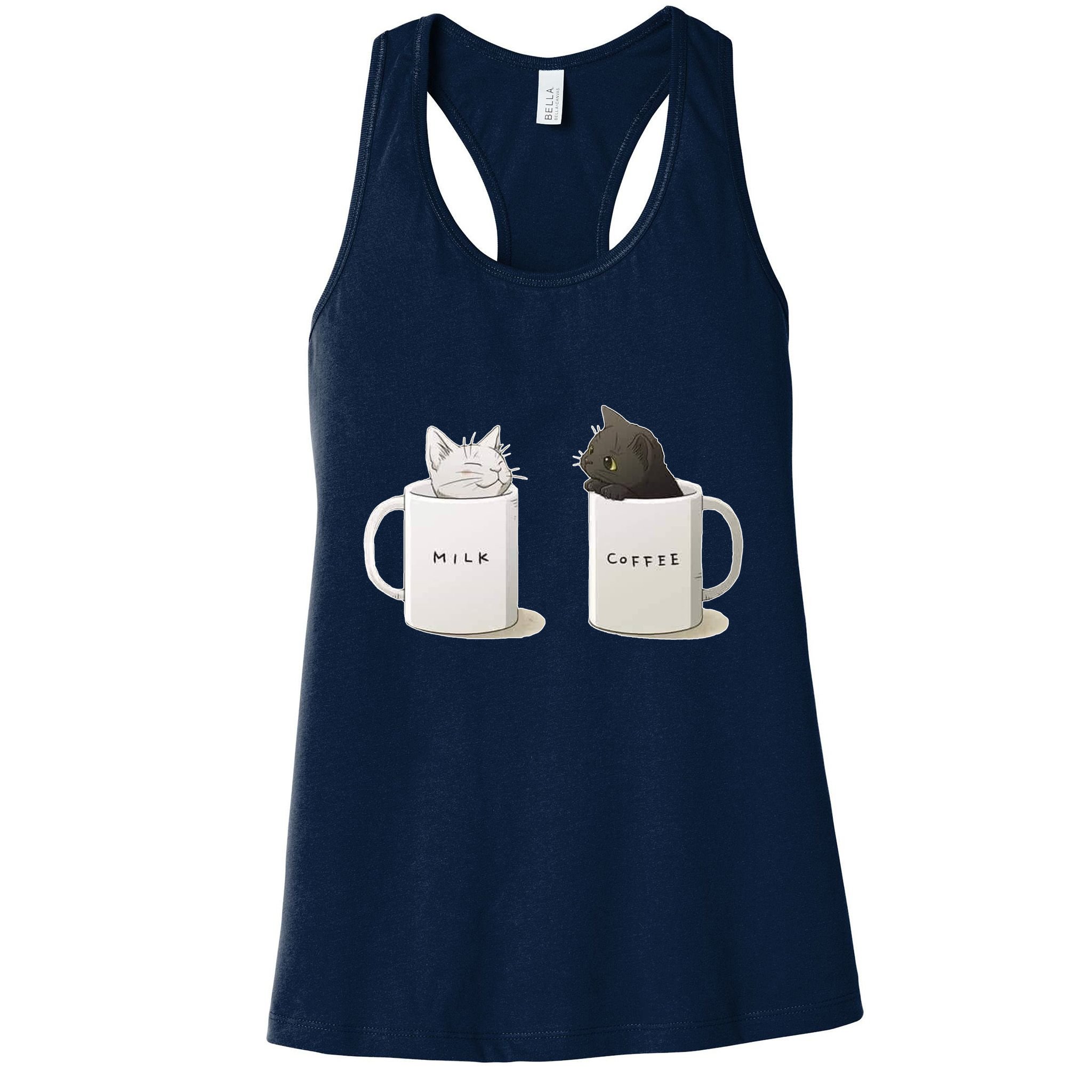 Milk N Coffee Kitties Womens Tank Top