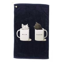 Milk N Coffee Kitties Platinum Collection Golf Towel