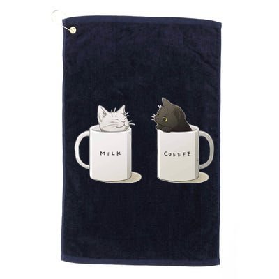 Milk N Coffee Kitties Platinum Collection Golf Towel