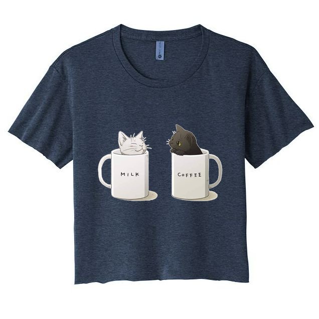 Milk N Coffee Kitties Crop Top