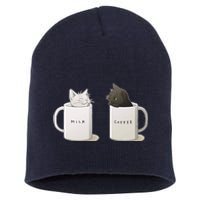 Milk N Coffee Kitties Short Acrylic Beanie