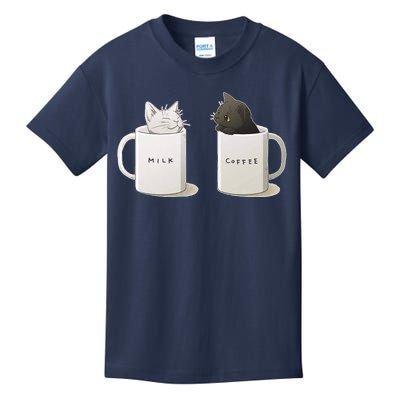 Milk N Coffee Kitties Kids T-Shirt