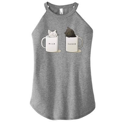 Milk N Coffee Kitties Women's Perfect Tri Rocker Tank