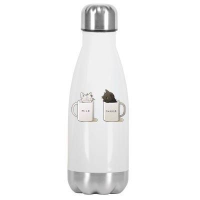 Milk N Coffee Kitties Stainless Steel Insulated Water Bottle