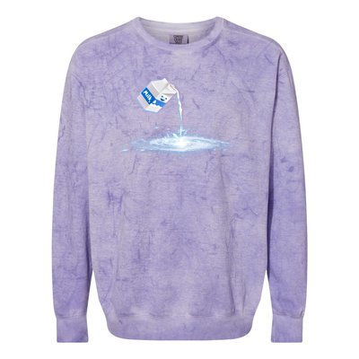 Milky Way Milk Carton Colorblast Crewneck Sweatshirt