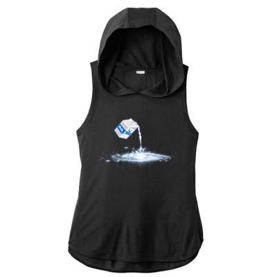 Milky Way Milk Carton Ladies PosiCharge Tri-Blend Wicking Draft Hoodie Tank