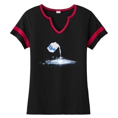 Milky Way Milk Carton Ladies Halftime Notch Neck Tee