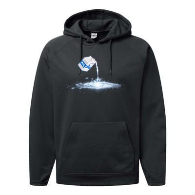 Milky Way Milk Carton Performance Fleece Hoodie