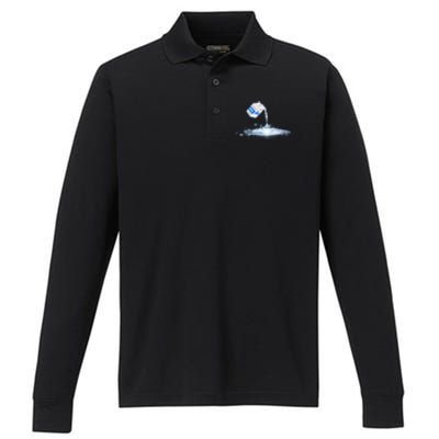 Milky Way Milk Carton Performance Long Sleeve Polo