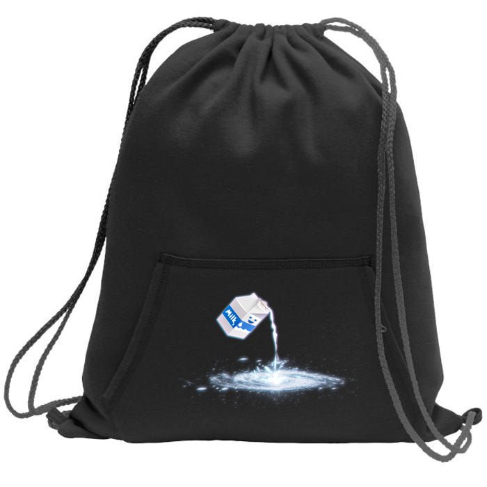 Milky Way Milk Carton Sweatshirt Cinch Pack Bag