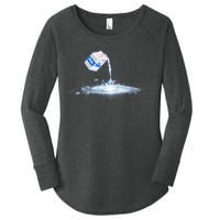 Milky Way Milk Carton Women's Perfect Tri Tunic Long Sleeve Shirt