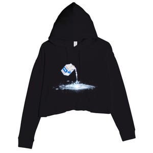 Milky Way Milk Carton Crop Fleece Hoodie