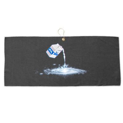 Milky Way Milk Carton Large Microfiber Waffle Golf Towel