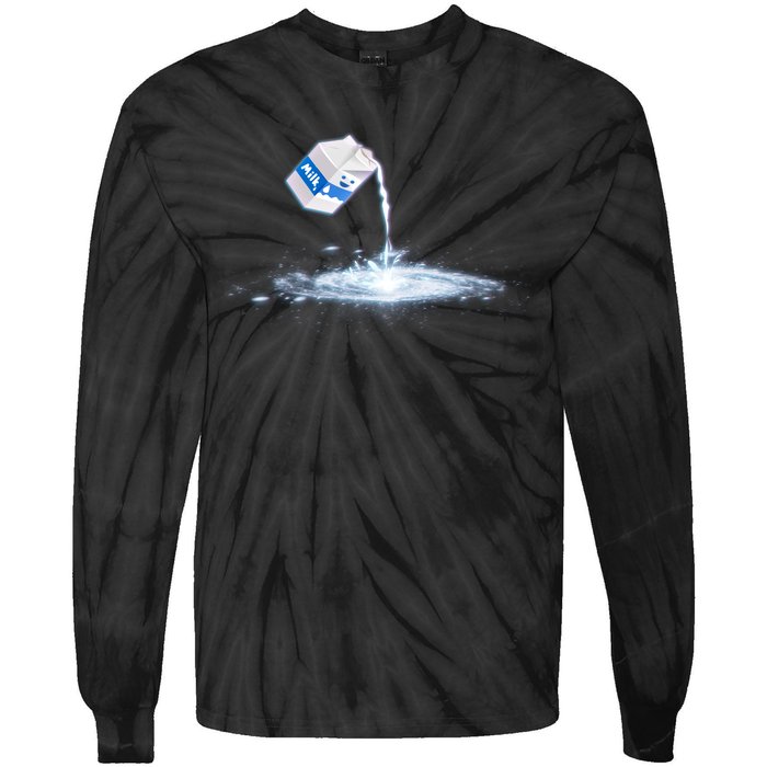 Milky Way Milk Carton Tie-Dye Long Sleeve Shirt