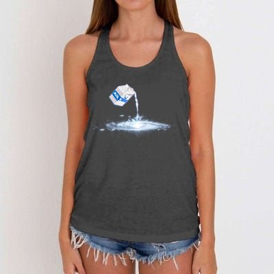 Milky Way Milk Carton Women's Knotted Racerback Tank