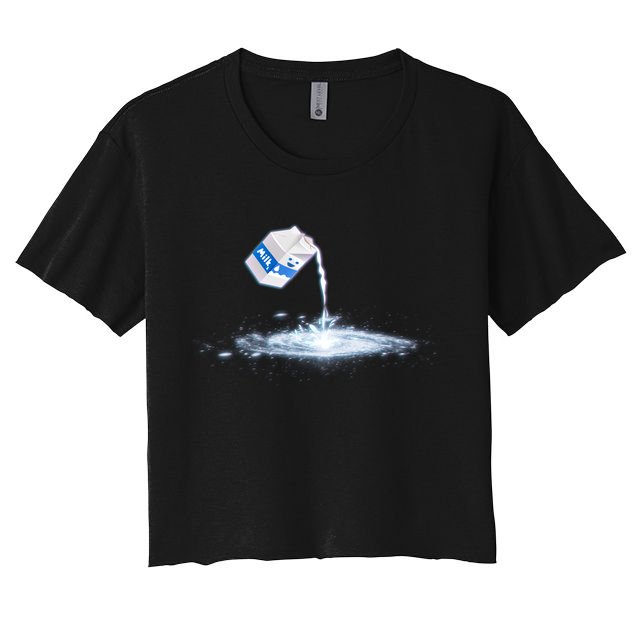 Milky Way Milk Carton Women's Crop Top Tee