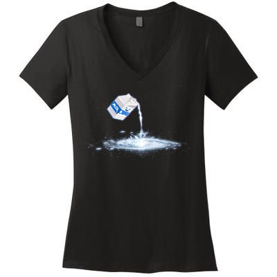 Milky Way Milk Carton Women's V-Neck T-Shirt