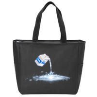 Milky Way Milk Carton Zip Tote Bag