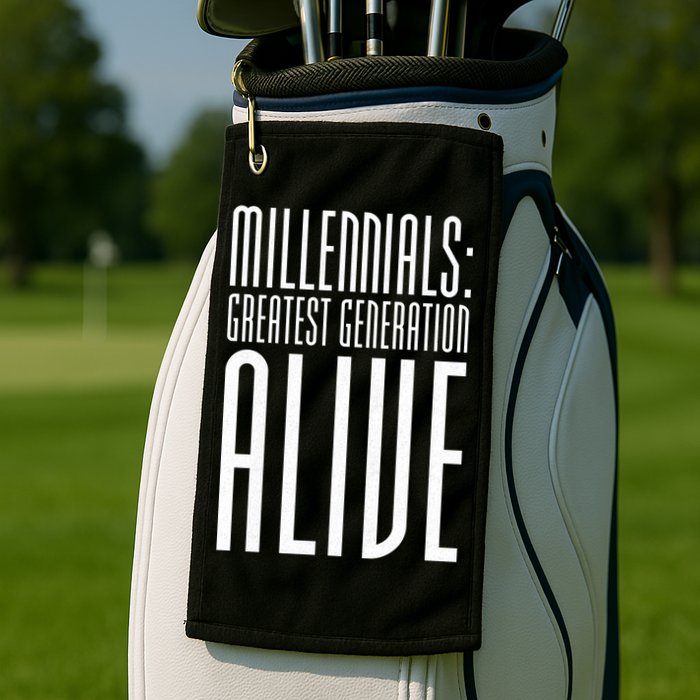 Millennials Greatest Generation Alive Golf Towel