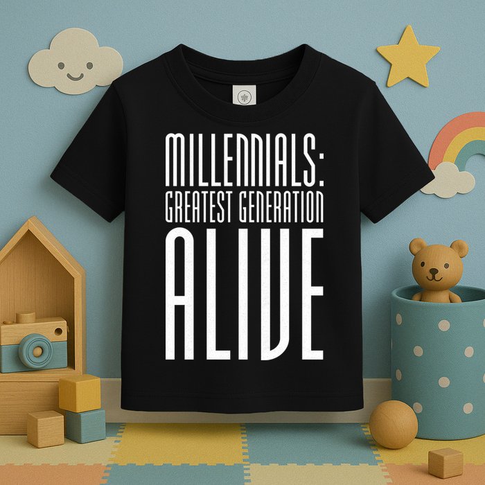 Millennials Greatest Generation Alive Toddler T-Shirt