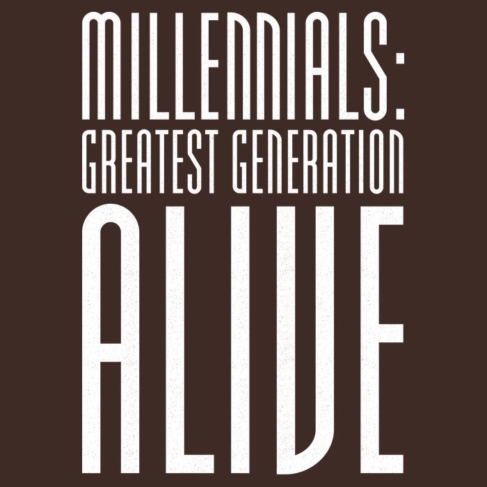 Millennials Greatest Generation Alive Apron